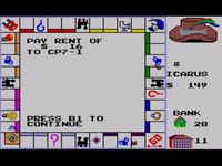 une photo d'Ã©cran de Monopoly sur Sega Master System